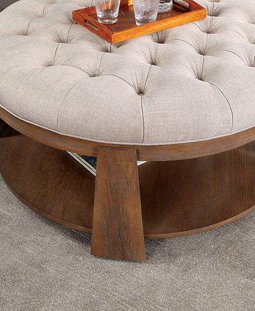 GUIS Round Coffee Table, Beige