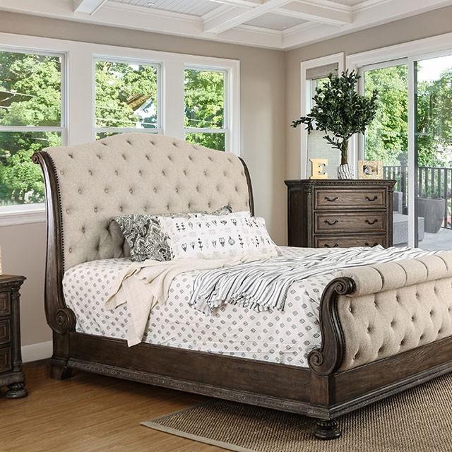 LYSANDRA Beige/Rustic Natural Tone E.King Bed image