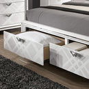 Emmeline Bed Silver & White