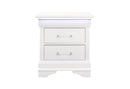 CHARLIE WHITE NIGHTSTAND WITH LED