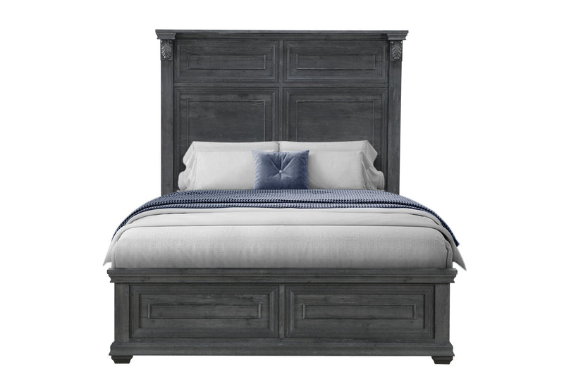 TATUM GREY QUEEN BED WITHOUT STORAGE image