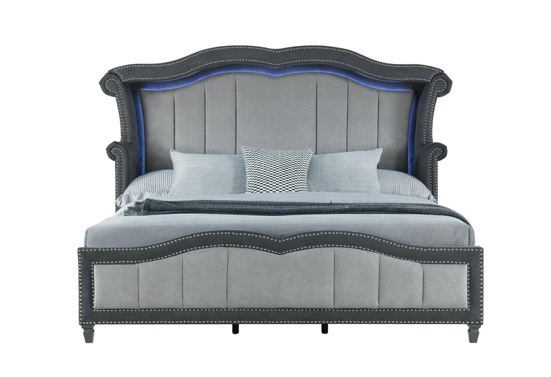 VANNA DARK GREY KING BED image