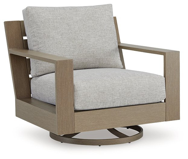 Kimpton Isle Outdoor Swivel Lounge Chair with Cushion image