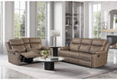 U6026 Brown Reclining Sofa-Reclining Console Loveseat