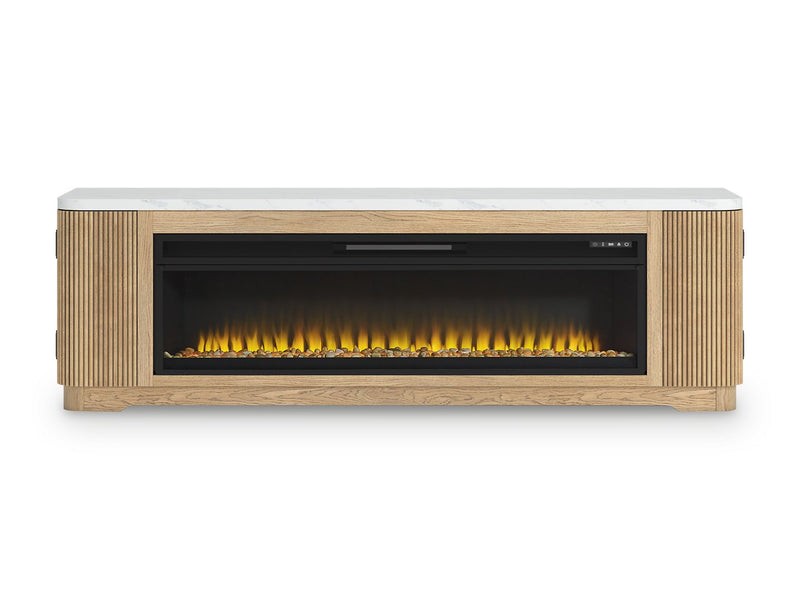 Camdill 80" TV Stand with Electric Fireplace