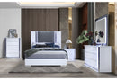Ylime Smooth White Queen Bed Group