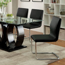 Lodia 7 Pc Dining Table Set Black