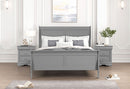 Louis Philippe Full, Twin, Full, & King Bed Black, Grey, Brown & White