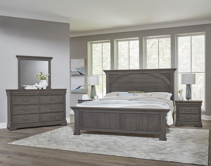 Vaughan Bassett Vista Landscape Mirror in Grey Oak