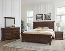 Vaughan Bassett Vista King Mansion Bed in Warm Cherry