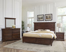 Vaughan Bassett Vista Queen Mansion Storage Bed in Warm Cherry