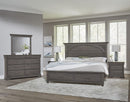 Vaughan Bassett Vista Queen Mansion Storage Bed in Grey Oak