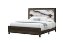 HARMONY BROWN QUEEN BED WITH LED