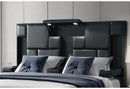 OSCAR BLACK QUEEN BED NO WOOD TRIM