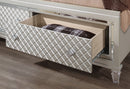 PARIS CHAMPAGNE KING BED GROUP WITH LED