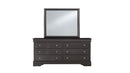 POMPEI METALLIC GREY QUEEN BED GROUP WITH LED
