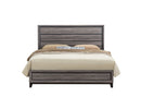 KATE FOIL GREY FULL BED, DRESSER, MIRROR AND NIGHTSTAND